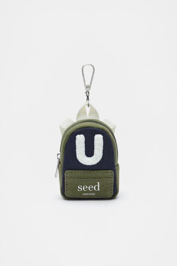 Mini Backpack Initial Keyring  U  hi-res