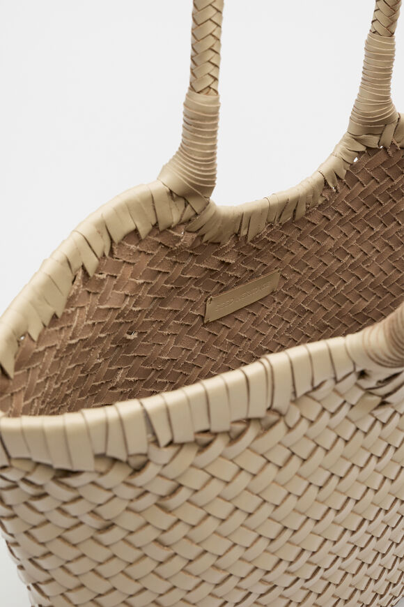 Leather Basket Bag  Rye  hi-res