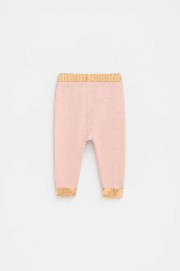 Colourblock Knit Legging  Pretty Pink  hi-res