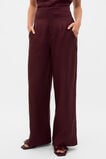 Core Linen Waisted Pant  Plum Red  hi-res