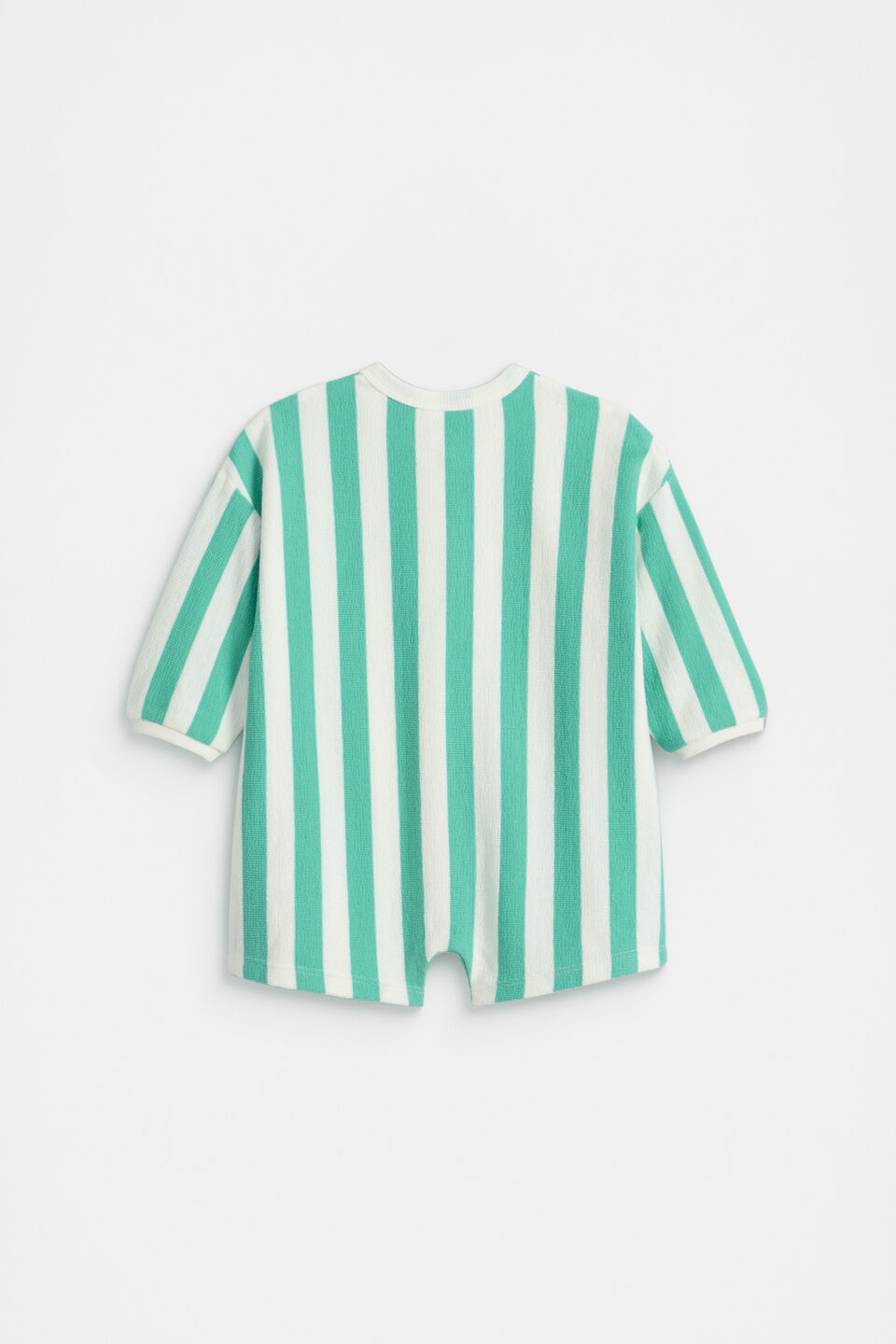 Stripe Logo Oversized Jumpsuit  Jade Green