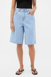 Longline Jean Short  Glacial Blue Wash  hi-res