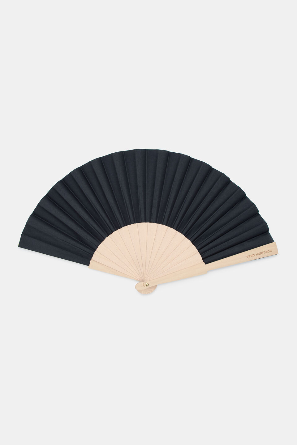 Seed Hand Fan  Black