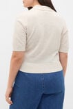 Australian Merino Knit Polo Top  Mist Marle  hi-res