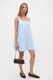 Poplin Shift Mini Dress  Arctic Blue  hi-res