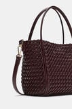Woven Mini Crossbody Bag  Plum Red  hi-res