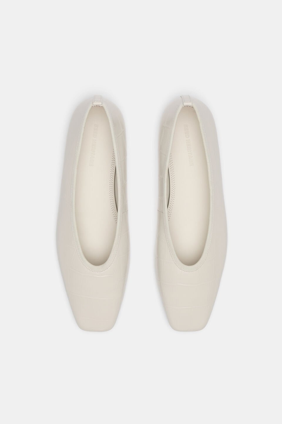 Jordan Square Toe Ballet  Cream Croc