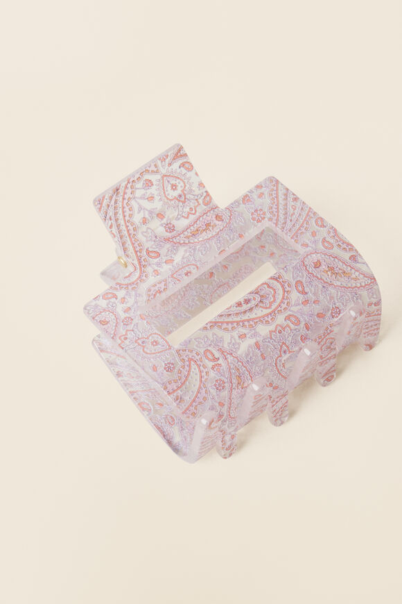 Paisley Claw Clip  Multi  hi-res