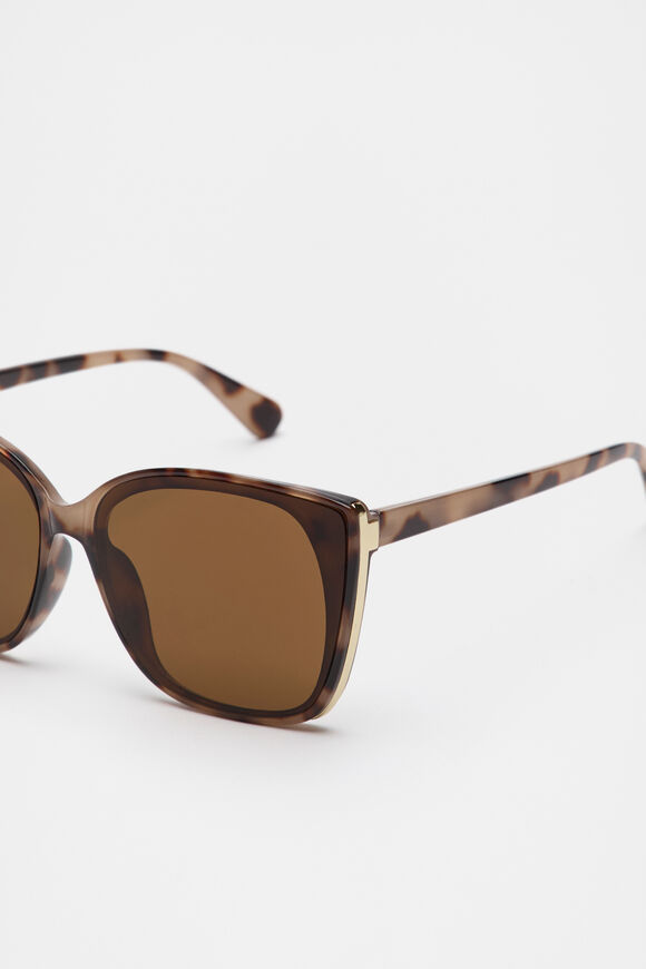 Hannah D Frame Sunglasses  Milky Tort  hi-res