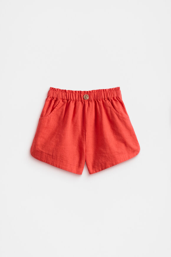 Pull On Button Short  Strawberry Red  hi-res