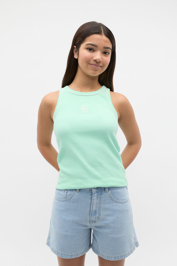 Core Logo Rib Tank  Mint Sorbet  hi-res