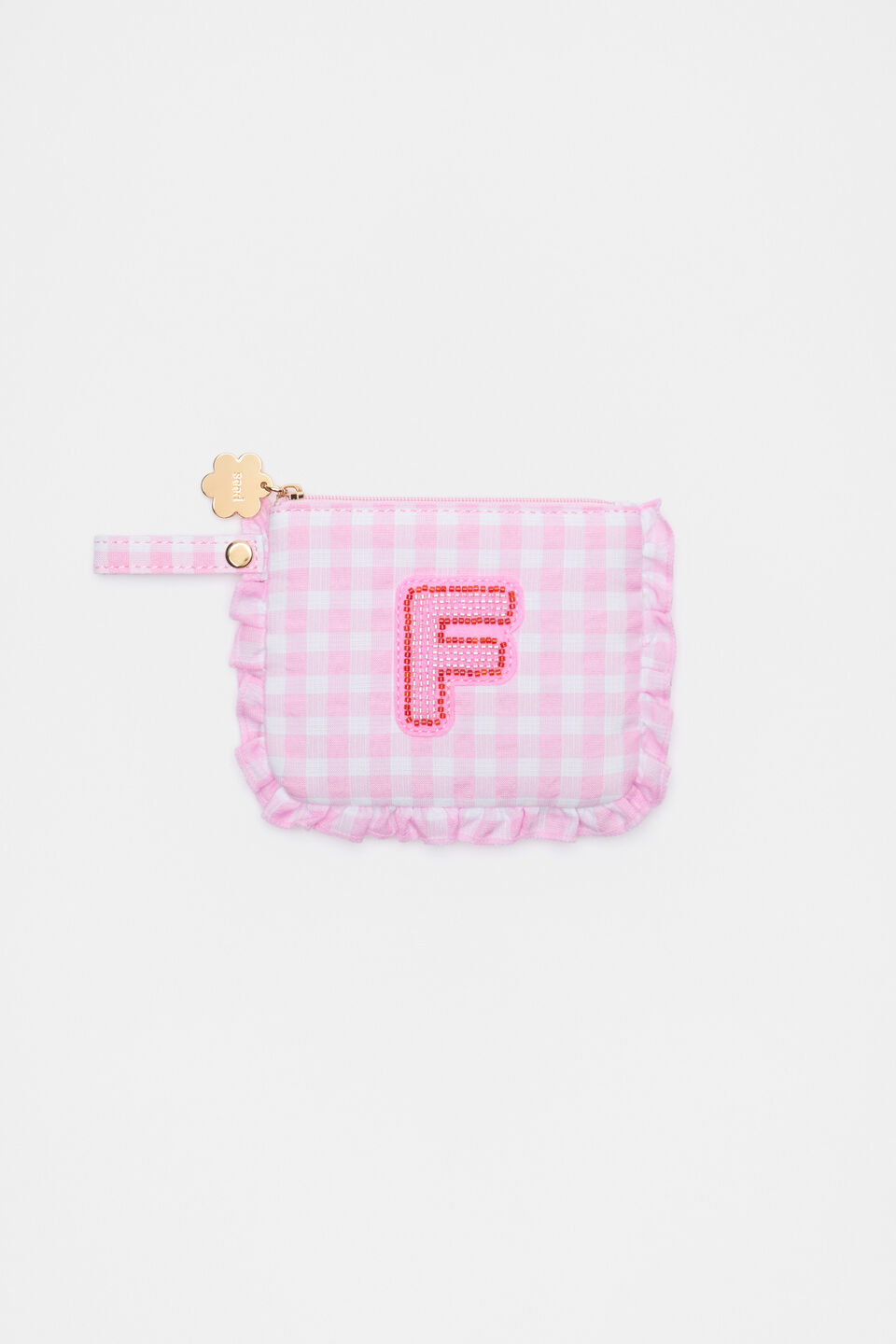 Beaded Initial Purse  F