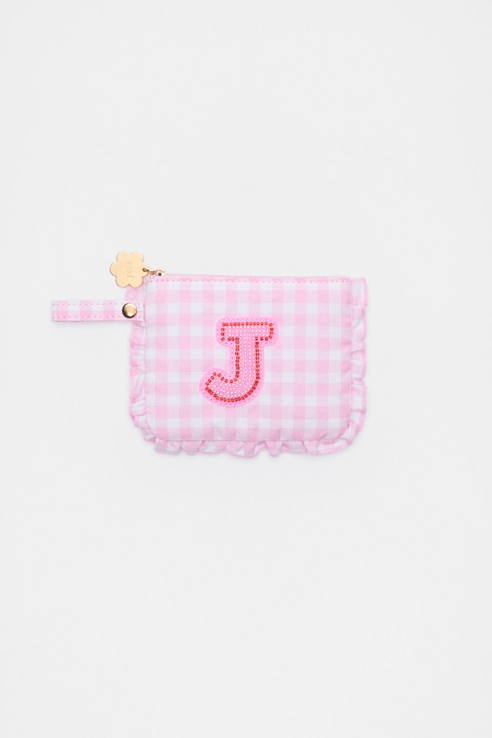 Beaded Initial Purse  J