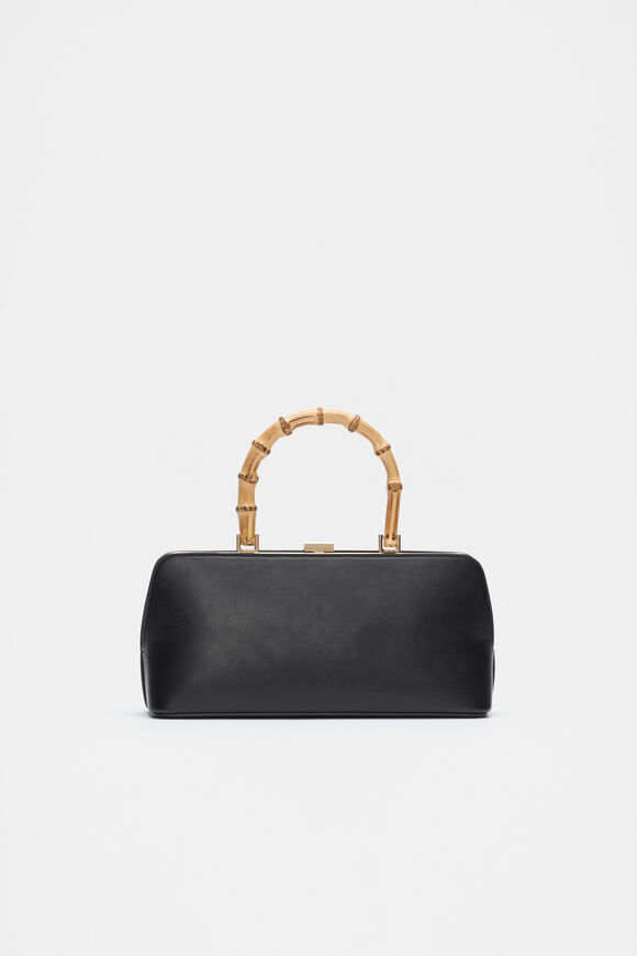 Handle Detail Structured Bag  Black  hi-res