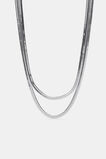 Double Layer Necklace  Silver  hi-res