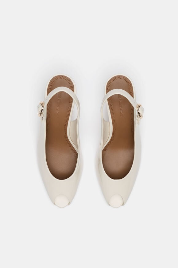 Emery Peep Toe Heel  Cream  hi-res