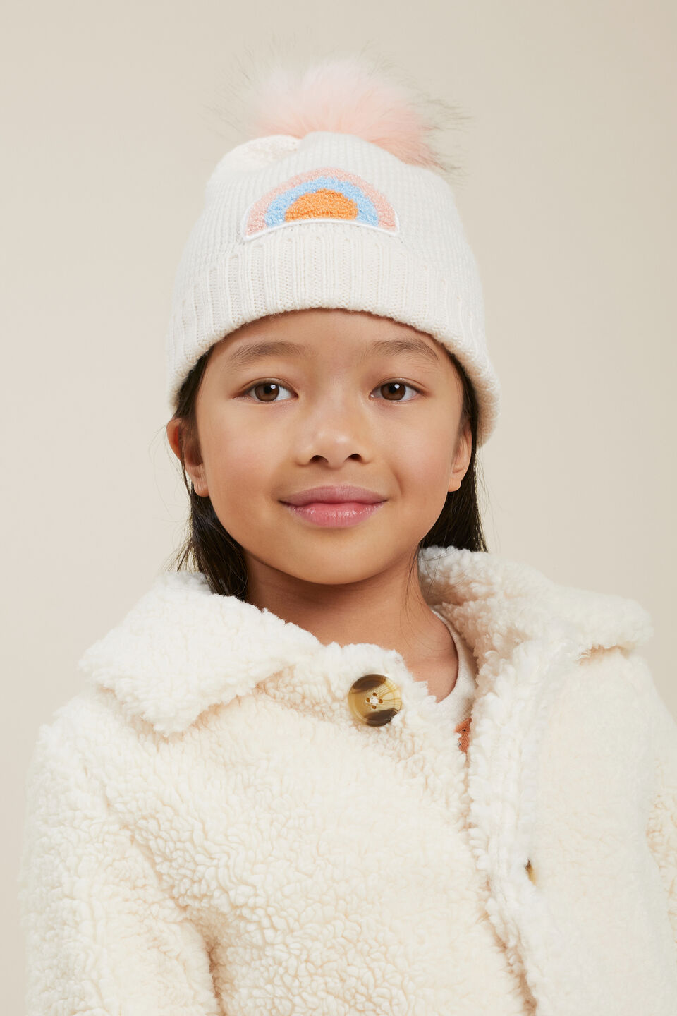 Rainbow Patch Beanie  Multi