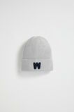 Rib Initial Beanie  W  hi-res