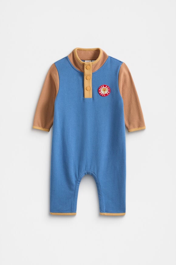 Colourblock Jumpsuit  Moody Blue  hi-res