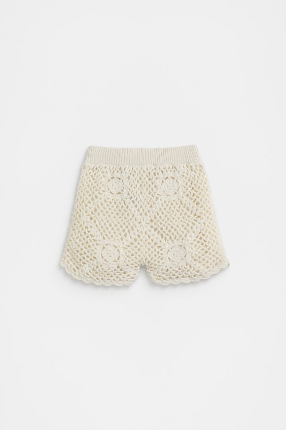Flower Crochet Short  Milk  hi-res