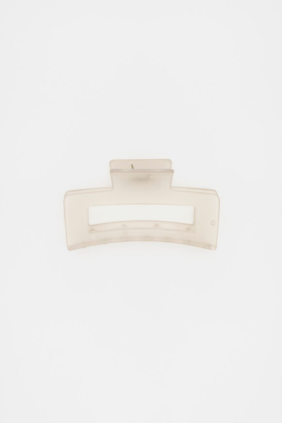 Mini Rectangle Hair Claw  Oat  hi-res