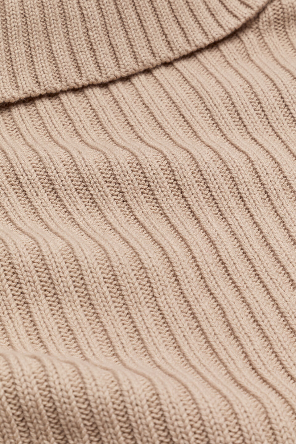 Collar Knit Poncho  Cookie