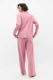 Vertical Rib Shirt and Pant Set  Mauve  hi-res