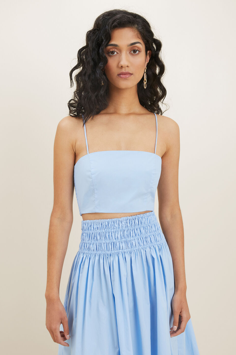 Poplin Bodice  Clear Sky