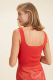 Knit Crop Top  Candy Red  hi-res