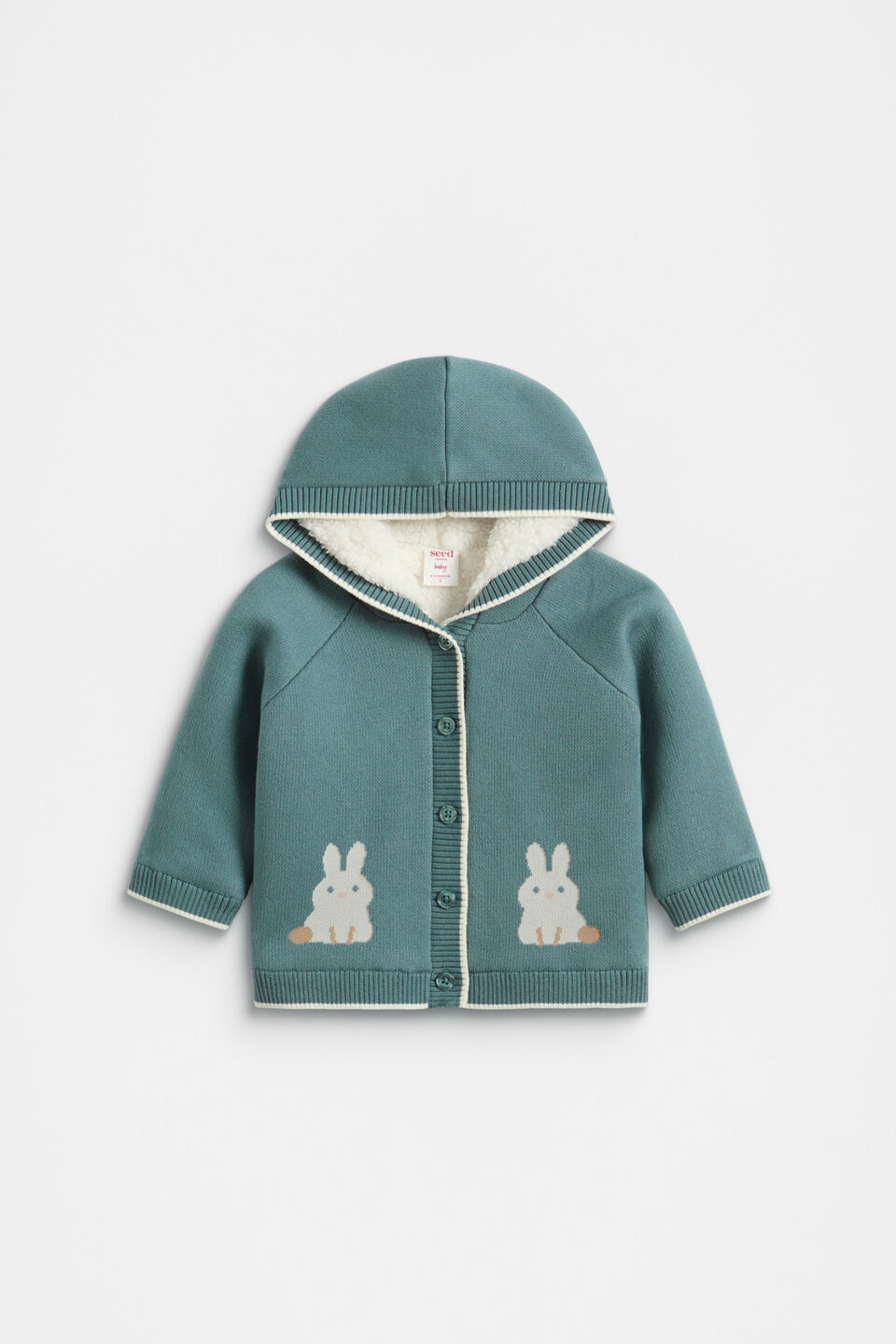 Bunny Knit Cardigan  Forest