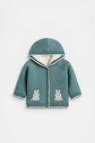 Bunny Knit Cardigan  Forest  hi-res