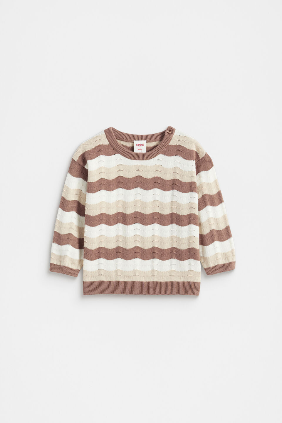 Wavy Knit Jumper  Teddy