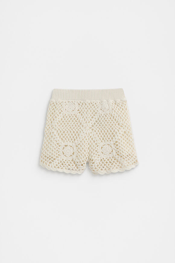 Flower Crochet Short  Milk  hi-res
