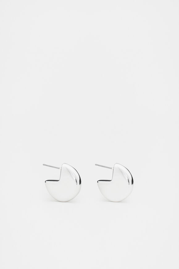 Semi Orb Hoop  Silver  hi-res