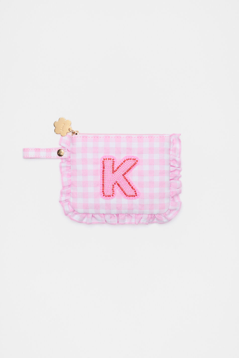 Beaded Initial Purse  K