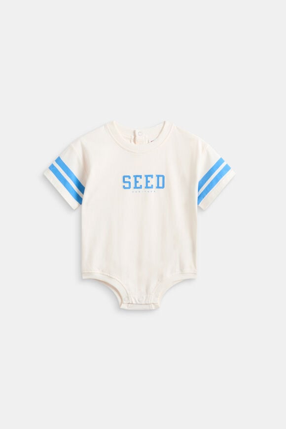 Sporty Logo Romper  Classic Cream  hi-res