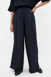 Textured Satin Gathered Pant  Twilight Blue  hi-res