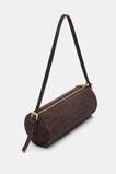 Suede Pouch Shoulder Bag  Chocolate  hi-res