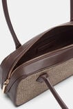 Textured Detail Shoulder Bag  Chocolate  hi-res