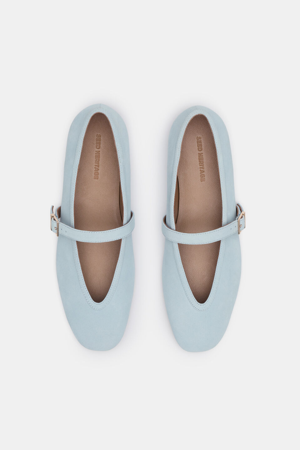 Arlo Ballet Flat  Arctic Blue Suede