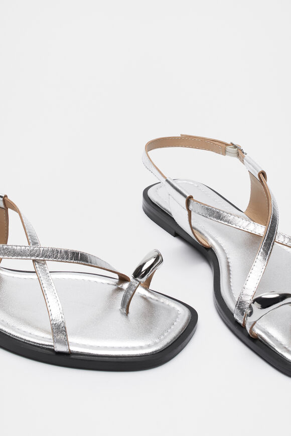 Lucia Toe Ring Sandal  Silver  hi-res