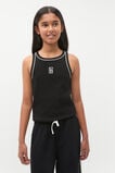 Core Logo Rib Tank  Black  hi-res