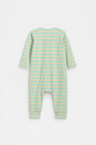 Stripe Logo Zipsuit  Mint  hi-res