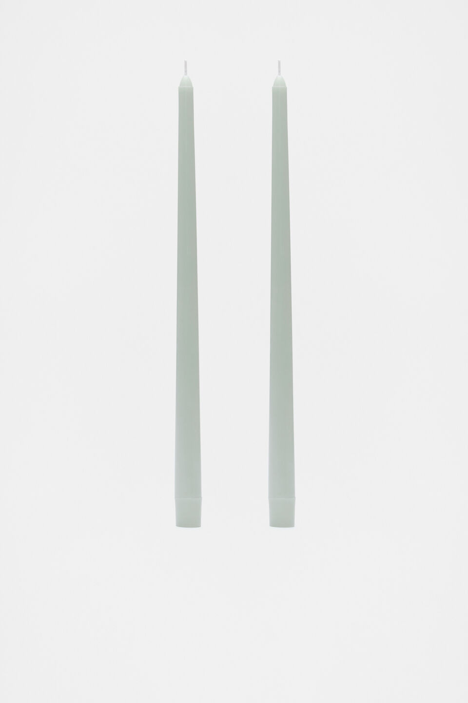 Tall Taper Candle Set of 2  Mist