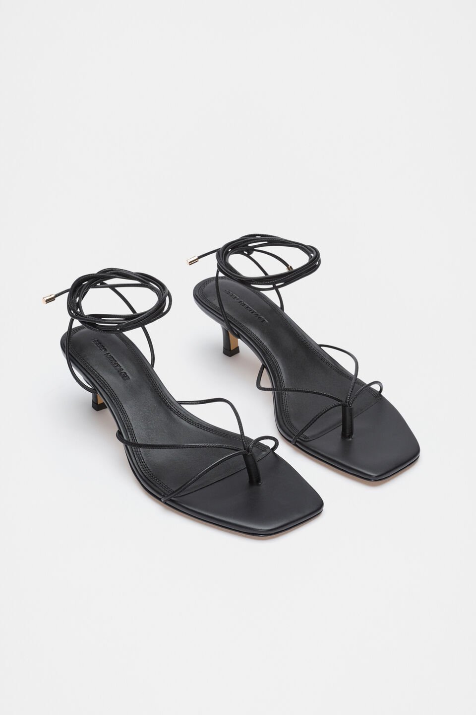 Stevie Lace Up Heel  Black