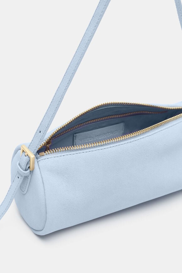 Suede Pouch Shoulder Bag  Arctic Blue  hi-res