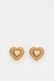 Heart Stud  Gold  hi-res