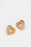 Heart Stud  Gold  hi-res