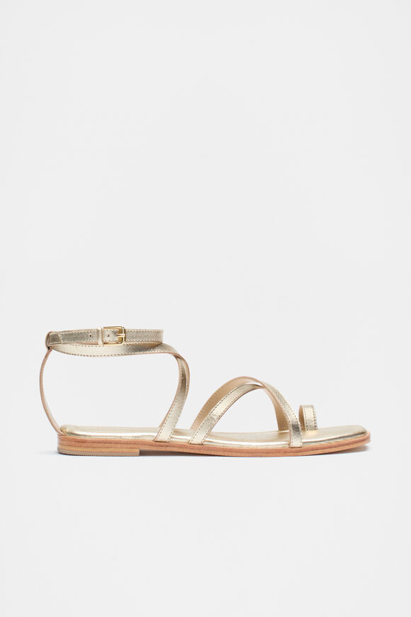 Addison Flat Sandal  Pale Gold  hi-res