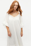 Voile Ruffle Midi Dress  Cloud Cream  hi-res